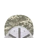 Decky 1055 Camo Flat Bill Trucker Hat, Camouflage 6 Panel Trucker Cap