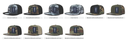 Decky 1055 Camo Flat Bill Trucker Hat, Camouflage 6 Panel Trucker Cap