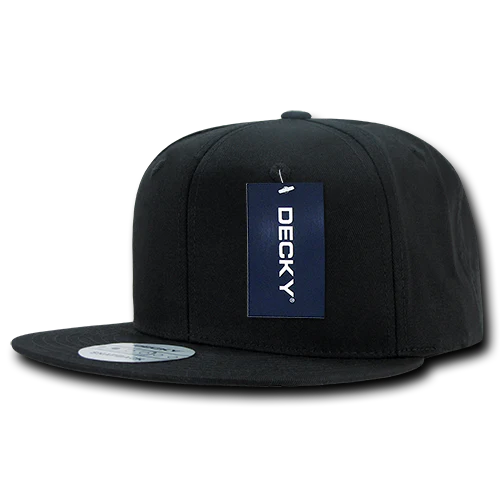 Decky 361 - Cotton Snapback Hat, Flat Bill Cap - 361