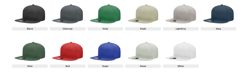 Decky 361 - Cotton Snapback Hat, Flat Bill Cap - 361