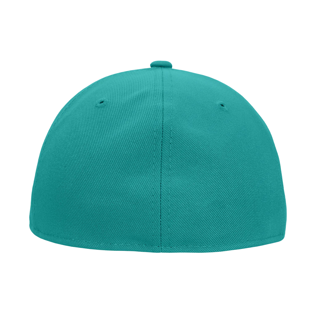 Decky RP1 - Fitted Flat Bill Hat, Retro Fitted Cap