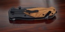 Olive Handle Folding Knife