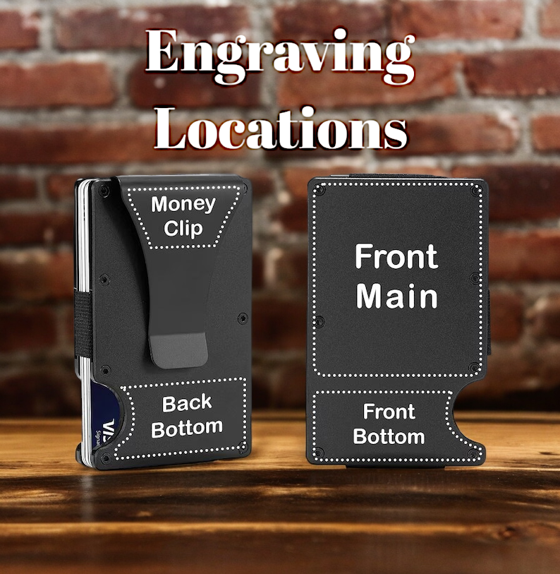 Metal Minimalist Wallet W/Clip