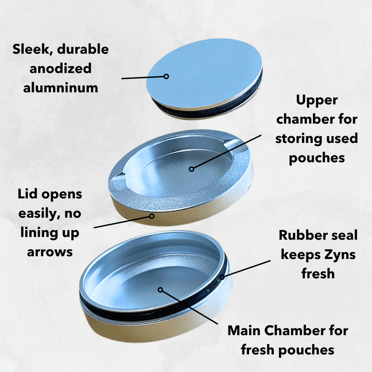 Custom Metal Snus (Zyn) Can