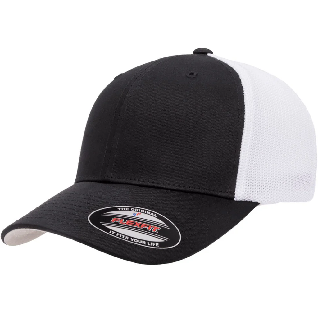 Decky 6021 - Classic Trucker Hat, 6 Panel Mid Profile Trucker Cap