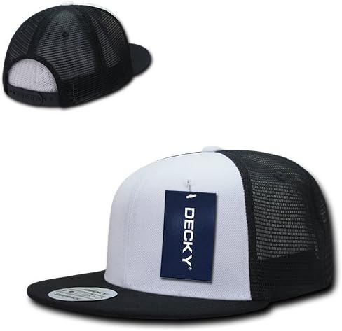 Decky 6021 - Classic Trucker Hat, 6 Panel Mid Profile Trucker Cap