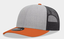 Decky 6021 - Classic Trucker Hat, 6 Panel Mid Profile Trucker Cap with Patch