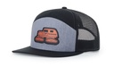Richardson 168 7-Panel Trucker Hat, Flat Bill Snapback with Patch