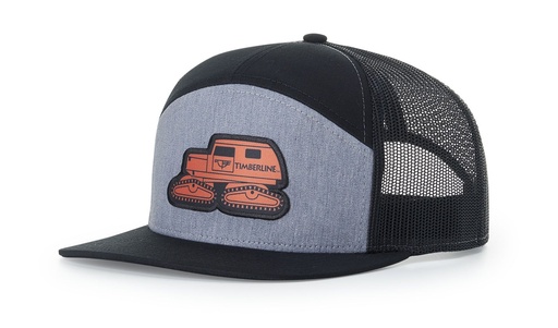 Richardson 168 7-Panel Trucker Hat, Flat Bill Snapback with Patch