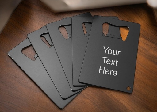 Metal Bottle Opener Card